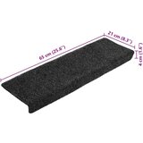 vidaXL Prostirke za stepenice samoljepljive 20 kom sive 65x21x4 cm | shoptok.hr