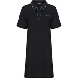 Karl Lagerfeld BOUCLE MIX POLO DRESS Crna | shoptok.hr
