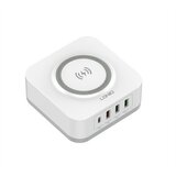 Ldnio CHARGER 4 PORT (3A1C) 30W 5V 3A WIRELESS 18W 5V 3A AW004 BREZŽIČNI POLNILEC Cene