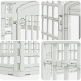  Ograda za Pse s 6 Panoa Bijela 122 x 106 x 40 cm Plastika | shoptok.hr