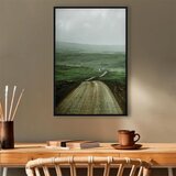  Slika - Road Across the Plains (1 Part) Vertical 40x60 U crnom drvenom okviru | shoptok.hr