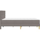  Posteljni okvir z vzmetnico Taupe 120 x 190 cm Blago, (5000300710) | Shoptok.si