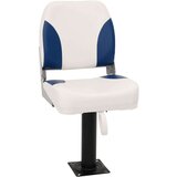 vidaXL 4-dijelni set sklopivog sjedala za brod plavo-bijeli 48x51x41cm | shoptok.hr