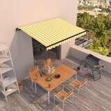 Maison Chic Ročno zložljiva tenda - Senčniki 350x250 cm rumena in bela, (22041199) | Shoptok.si