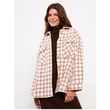 LC Waikiki Women's Plaid Long Sleeve Shirt Jacket