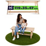 KADAX Lesena vrtna klop brez naslonjala 119 cm Masivna klop za teraso, (5000362001) Cene