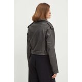 PepeJeans biker jakna amalia ženska, siva barva, PL402422