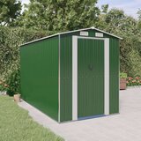 vidaXL Vrtno spremište zeleno 192 x 357 x 223 cm od pocinčanog čelika | shoptok.hr