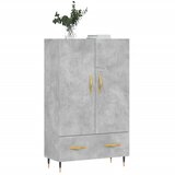  Visoka komoda boja betona 69,5 x 31 x 115 cm konstruirano drvo | Eponuda.ba