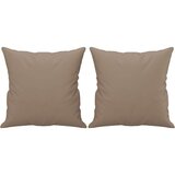  Kavč dvosed z okrasnimi blazinami kapučino 140 cm ume | Shoptok.si