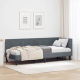  Kutni okvir kreveta Tamno siva 80 cm x 200 cm Baršun | shoptok.hr