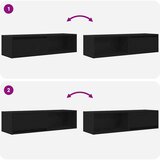 vidaXL TV ormarići 2 kom crni hrast 100x31x25,5 cm konstruiranog drva | shoptok.hr