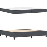  Krevetna konstrukcija Tamno siva 200 x 200 cm tkanina | shoptok.hr