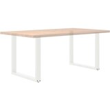 vidaXL Noge kavne mizice U-oblika 2 kosa bela 80x(72-73)cm jeklo | Shoptok.si
