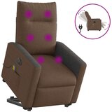 Maison Chic Električni masažni naslanjač - Relax naslanjač s funkcijo vstajanja rjav, (22042609) | Shoptok.si
