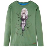 vidaXL Dječja majica dugih rukava svijetla kaki 116 | shoptok.hr