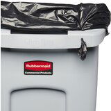Rubbermaid Zbiralnik surovin SLIM JIM®, prostornina 60 l, pokrov z vgrajenim ročajem, sive barve | Shoptok.si