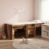  Kreveta za visoko spavanje djece Staro drvo 75 x 190 cm | Shoptok.si
