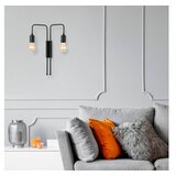 Opviq Zidna lampa 2 x E27 Grlo, Crna | Eponuda.ba