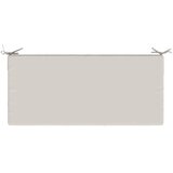  Jastučići za klupe - 2 dijela SOEST 2 kom. 100% poliester - Bijela 110 x 50 x 8 cm Melange Slike