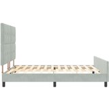  Krevetna konstrukcija Svjetlosiva 180x200 cm Baršun | shoptok.hr