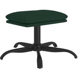 The Living Store Stolček za noge temno zelen 60x60x36 cm blago - Stolček Za Noge, (21419780) | Shoptok.si