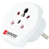adapter za potovanje med državami Indije v EU, bela Izrael/Indija/Danska v EU