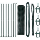 vidaXL Euro Ograda Set od 2 Zelena Metal 10 x 1.2 m Izdržljivo Cijene