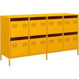 vidaXL Komoda gorčično rumena 135x39x73,5 cm hladno valjano jeklo | Shoptok.si