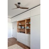 Faro 33806WT1S-LED prigušiva ventilator HEYWOOD S, LED 10W/230V CCT, prečnik 90 cm, drvo/crna WT+DO | Eponuda.com