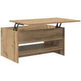 vidaXL Klubska miza artisan hrast 80 x 50.5 x 41.5 cm Konstruiran les | Shoptok.si