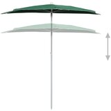  Vrtni polovični senčnik 180x90 cm zelen, (20800971) | Shoptok.si