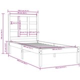  Za krevet od masivnog drva 100 x 200 cm | shoptok.hr