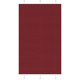 vidaXL Plisirana žaluzija bordo rdeča 120x200 cm širina blaga 119,4 cm poliester, (5000298530) | Shoptok.si