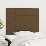  Uzglavlje tamnosmeđe 80x5x118/128 cm tkanina | shoptok.hr
