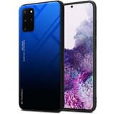 Cadorabo Ohišje, združljiv s Samsungom v modri barvi - črni - dvobarvni zaščitni pokrov iz silikona TPU in hrbta iz kaljenega stekla, (20571528) | Shoptok.si