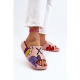Boto Rubber Flip-Flops with Pink Monsters Print | ePonuda.com