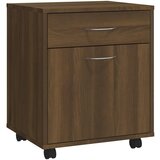 Furnova Omarica na kolesih rjav hrast 45x38x54 cm konstruiran les, (21955925) | Shoptok.si
