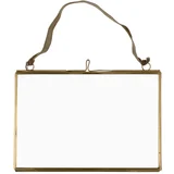 Metalni viseći okvir u zlatnoj boji 15x10 cm –