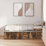  Postelja za shranjevanje Prekajeni oreh 80x200 cm, (22083911) | Shoptok.si