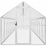 Kavez za ptice srebrni 1,79x10x1,85 m aluminijski | Eponuda.com