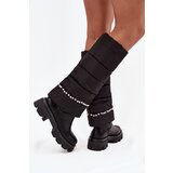 Boto women's insulated boots with beads black irvette | Eponuda.ba