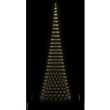 vidaXL LED božično drevesce Toplo bela 138.5 x 138.5 x 399 cm Kovina | Shoptok.si