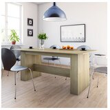 vidaXL Blagovaonski stol boja hrasta sonome 180 x 90 x 76 cm iverica | shoptok.hr