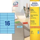 Etikete za označevanje, modre 105 x 37 mm