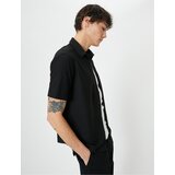 Koton Summer Shirt Short Sleeve Classic Collar Buttoned Cene