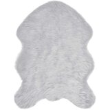 vidaXL Lažni Ovčji Tepih Siva 80 x 118 cm Poliester | shoptok.hr