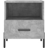 vidaXL Nočna omarica 2 kosa betonsko siva 40x35x47,5 cm inženirski les | Shoptok.si