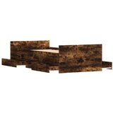  Kreveta s uzglavljem i podnožjem boja hrasta 100 x 200 cm | shoptok.hr