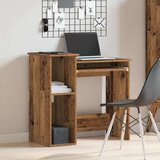 vidaXL Radni stol s policama boja drva 84x40x78 cm konstruirano drvo | shoptok.hr